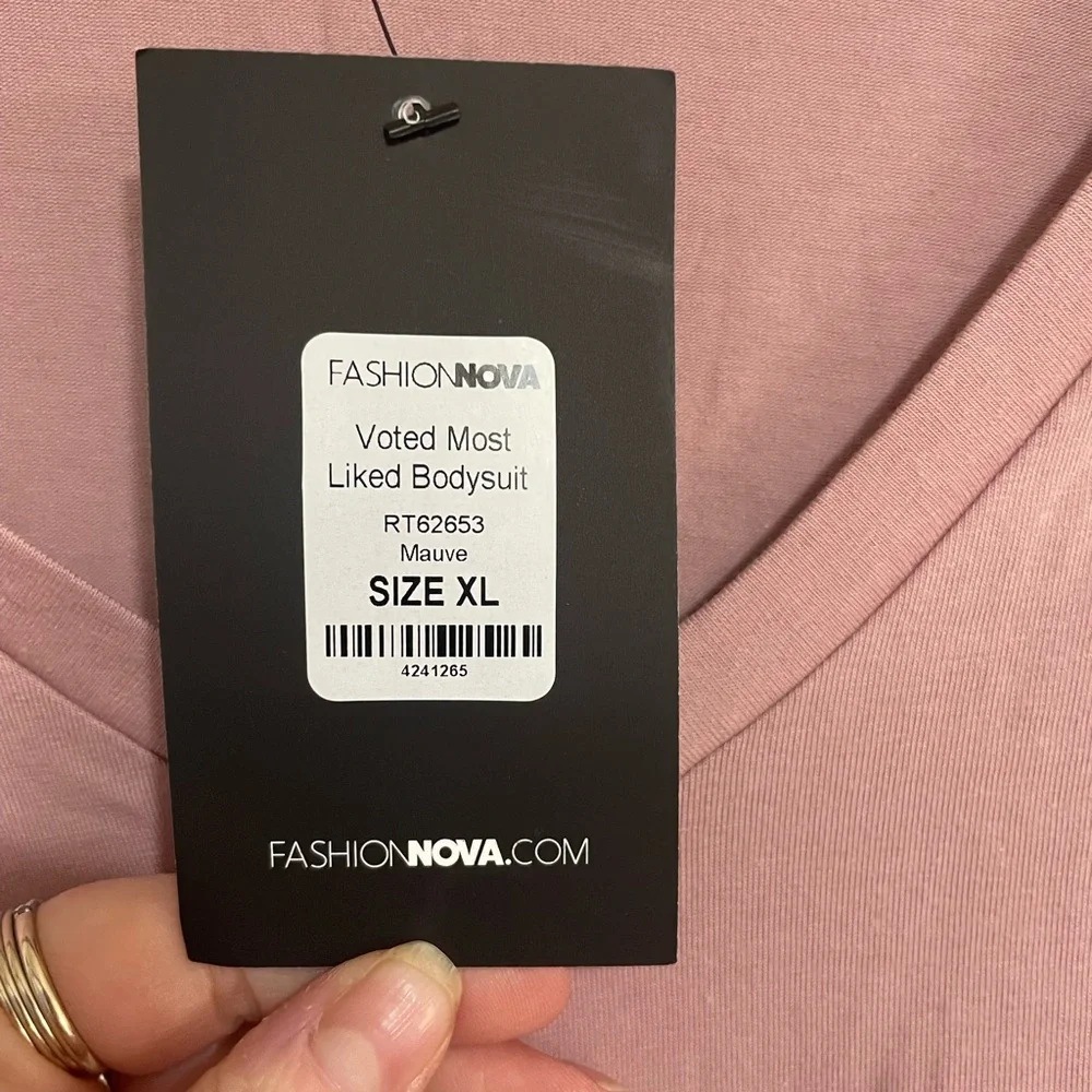 NWT Lavender Long Sleeve V Neck Bodysuit